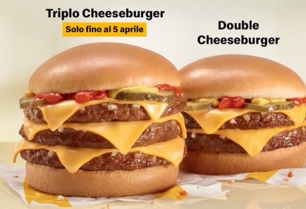Triplo cheeseburger McDonald's