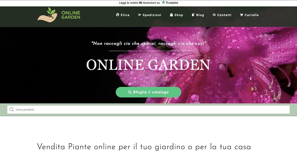 Homepage OnlineGarden